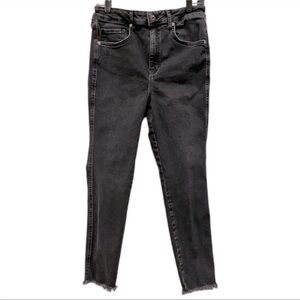 Free People We The Free Black Jeans raw hem